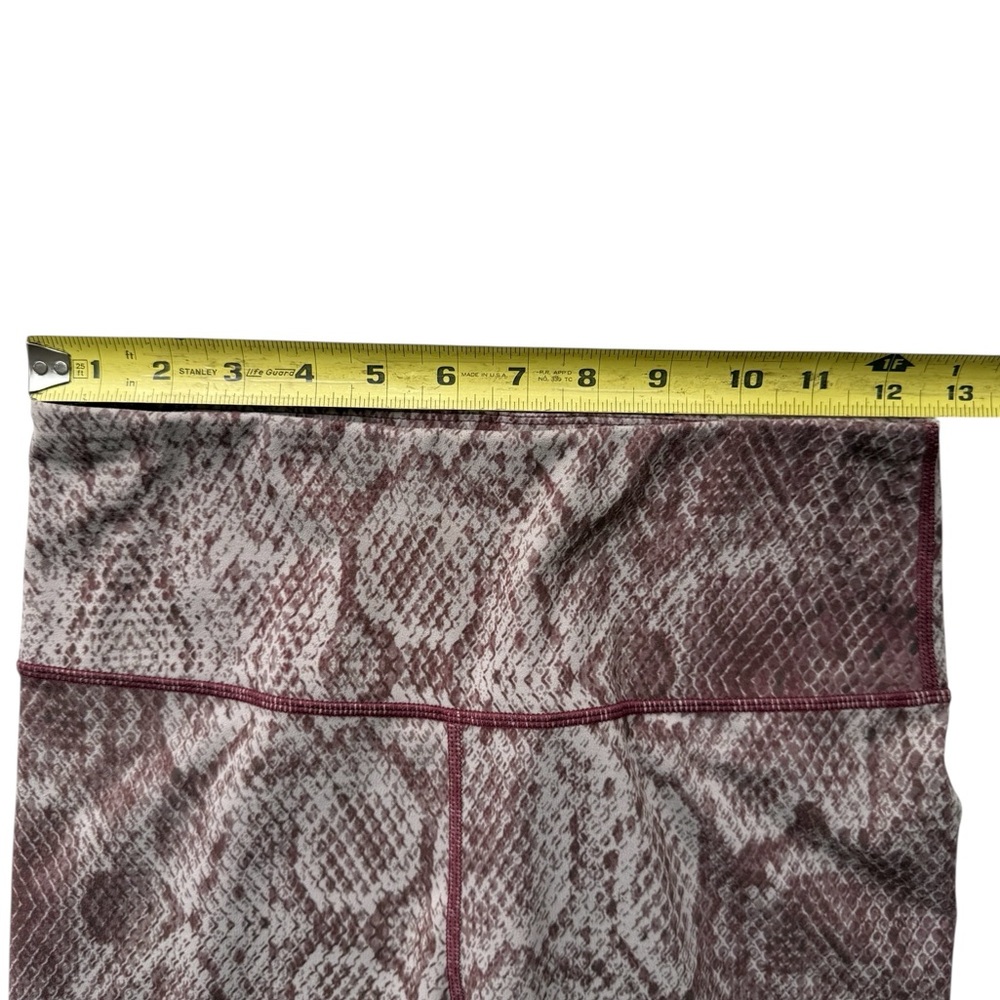 Varley Maroon Red Cream Snake Python Let's Go Hig… - image 2